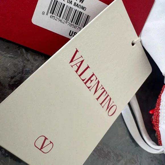 VALENTINO GARAVANI Beaded Cut-Away Swimsuit $4,708 large comes with dust bag - Picture 5 of 17